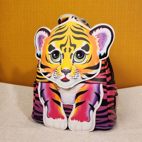 Loungefly Lisa Frank Forrest Tiger Cosplay Mini Backpack Rainbow 90s NEW main image 10